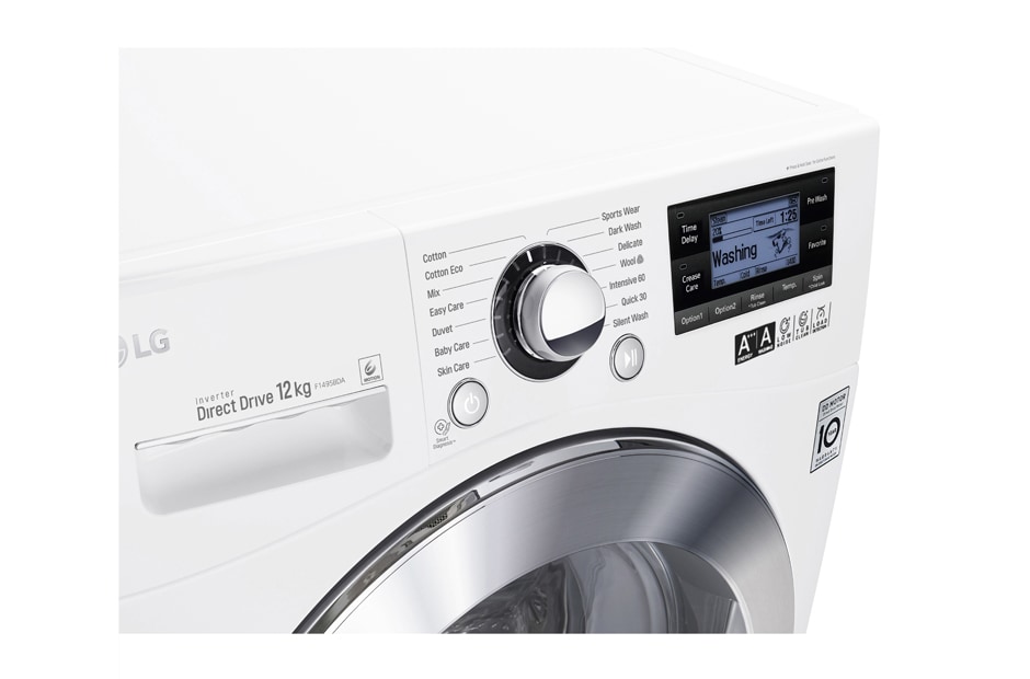 LG Πλυντήριο ρούχων 6 Motion Direct Drive, 12 κιλά χωρητικότητα, 1400 στροφές, F1495BDA, thumbnail 8